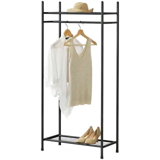 [en.casa] Irura Garderobenständer 130x60x30cm schwarz