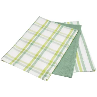 Esposa Geschirrtuch-Set , Grün , Textil , 3-teilig , 50x70 cm , Reach, Bsci, Oeko-Tex® Standard 100 , Aufhängeschlaufe , Heimtextilien, Geschirrtücher & Schürzen, Geschirrtücher
