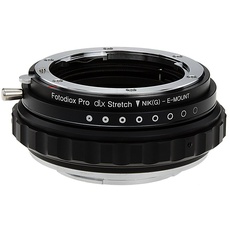 Fotodiox DLX Stretch Lens Mount Adapter Compatible with Nikon F-Mount G-Type Lenses on Sony E-Mount Cameras