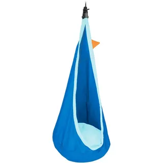 La Siesta Kinderhängesessel , Blau, Orange, Hellblau , Textil , Füllung: Polyester , 70x200-400x150 cm , IGR-zertifiziert , Gartenmöbel, Gartenschaukeln, Hängesessel