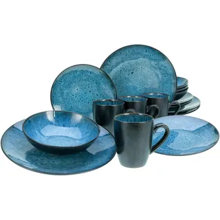 CreaTable Capri Kombiservice 16-tlg. blau