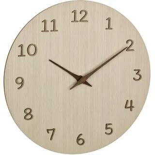 TFA Quarz Wanduhr 29,8 cm 60.3072.01 Holz hell