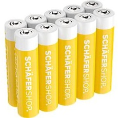 Schäfer Shop Select Alkaline-Batterien, Micro AAA, 1,5 Volt, 10 Stück