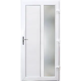 Nebeneingangstür K511 Kunststoff Weiß 98 cm x 198 cm Anschlag Rechts