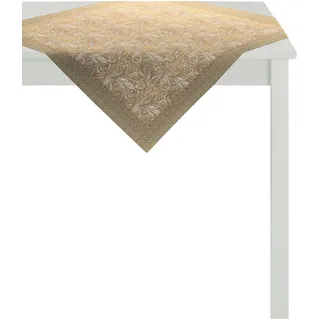 APELT Tischdecke, Baumwolle, beige, 130 x 130 x 0.2 cm