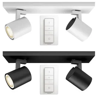 Philips Hue White ambience Runner Doppelspot, Spotset, Bluetooth/Zigbee, Schwarz, LED, Metall, Nicht austauschbare(s) Leuchtmittel - Schwarz