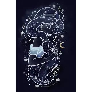 KOMAR Bild »Jasmin Stars« Disney 1 Stk. tlg. Wandbild zur Dekoration, im Kinderzimmer, | ohne Rahmen, bunt