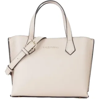 Valentino Fall Re Shopping Bag Umhängetasche Kunstleder Ecru