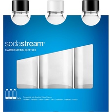 SodaStream Wasserflasche, Wassersprudler Zubehör, Schwarz, Weiss