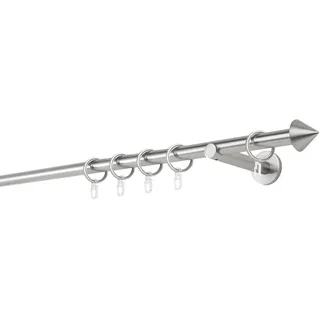 MYDECO Vorhangstange Cone 1-läufig Ø 20 mm 250 cm Silber