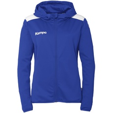 Kempa Handball Emotion 27 Kapuzenjacke Damen Sport-Jacke für Damen und Mädchen mit gefütterter Kapuze - Fleece auf der Innenseite - mit Reißverschlusstaschen