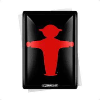 Nostalgic-Art Retro Blechpostkarte, Ampelmann rot – Souvenir & Geschenk-Idee, Blechpostkarte, Mini-Blechschild im Vintage-Design, 10 x 14 cm