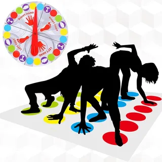 iPobie Twister Partyspiel,Twisting Game,Twister Spiel für Kinder Und Erwachsen,Familienspiel mit Spielmatte für Kindergeburtstage,Familie Interaktion,Garten Spiele Erwachsene Partei