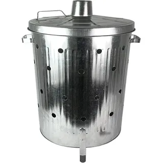 Mojawo Feuertonne verzinkt 75L Verbrennungtonne Verbrennungseimer