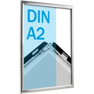 Klapprahmen A2 Standard edelstahl  | 25 mm | Gehrung, Aluminium
