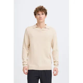 Casual Friday CFBELLS Herren Pullover Feinstrickpullover Baumwollmischung Regular Fit - Beige