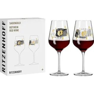 Schwarzes Weinglas 400ml mit Traubenmotiv