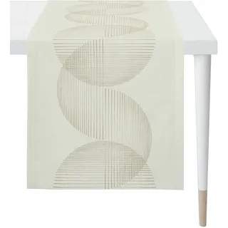 APELT Tischläufer APELT "5702 HERBSTZEIT, Herbstdeko, Herbst", beige (natur), B:48cm L:140cm, Polyester, Viskose, Tischdecken, Jacquardgewebe