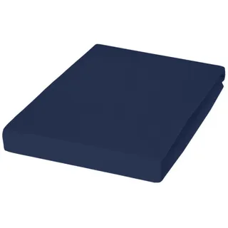 Topper-Spannbetttuch 5001 Jersey 180 x 200 - 200 x 220 cm marine