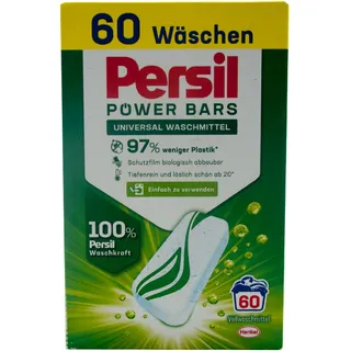 Persil POWER BARS 1 x 60 Stück UNIVERSAL Waschmittel - ab 20° wirksam - 60 WL