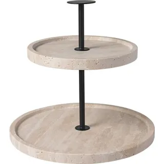 Villeroy & Boch "Etagere Manufacture Travertine ø 24,5 cm beige", beige,