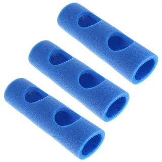 3 Stück Schwimmbadnudelverbinder, Schwimmstangenverbinder EPE 2 Kreuzlöcher Schwimmnudelverbinder Poolnudel Schwimmnudel Schaumstoffstabverbinder (Blue)
