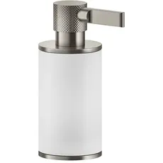 Gessi Inciso Stand-Seifenspender, Behälter weiß matt, 58537, Farbe: Finox Optik