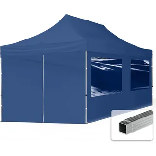 Faltpavillon Economy 3 x 6 m inkl. 4 Seitenteile blau 59020