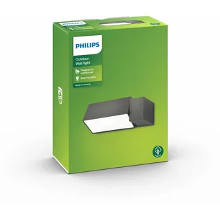Philips Außenwandleuchte Aluminium 93,0 cm ohne Leuchtmittel grau