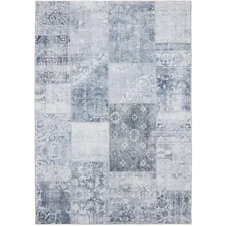 benuta Vintage-Teppich George waschbar 120x170 cm , Kunststoff , Vintage , Rechteckig , 120x170 cm , Oeko-Tex® Standard 100 , in verschiedenen Größen erhältlich, rutschfeste Unterfläche, waschbar , Teppiche und Böden, Teppiche, Vintageteppiche