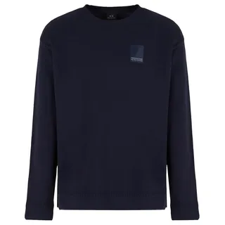 Armani Exchange Men's Milan Edition Crewneck Pullover Sweater, Night Sky, X-Small