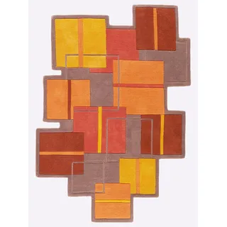 heine home Teppich mehreckig 12 mm Höhe, orange