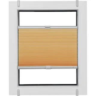 SUNLINES Wabenplissee One Size Style Honeycomb TL 120 x 130 cm grau/orange/rot