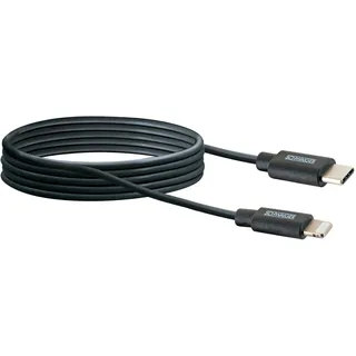 Schwaiger Schwaiger® Apple Lightning Sync und Ladekabel Schwarz 2 m