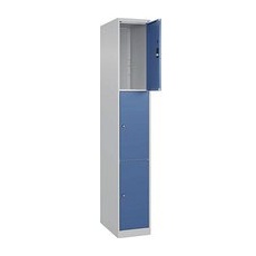 CP Schließfachschrank Classic Plus lichtgrau, fernblau 080000-103 S10005, 3 Schließfächer 30,0 x 50,0 x 185,0 cm