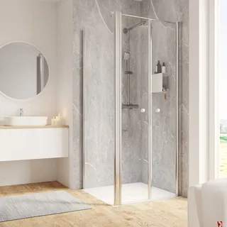 Schulte Garant 2.0 Duschtür rechts 80 x 200 cm silber Klarglas