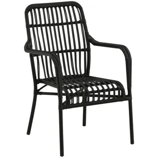 venture home Rizal Gartensessel 44 x 64 x 44 cm schwarz