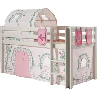 Vipack Hochbett Pino 106 x 214 x 210 cm Kiefer massiv weiß