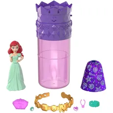 Mattel HXH16 Disney Prinzessin Royal Color Reveal, kleine 6 Überraschungen, einschließlich duftendem Ring und 4 Zubehörteilen (Puppen können variieren), Gartenparty-Serie