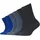 CAMANO Socken CAMANO ca-soft Herren Gr 35-38 blau blau mix Baumwolle Elasthan Polyamid uni und meliert normal Socken Socken mit Komfortbund und gepolsterten Zehen Fersenbereich