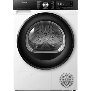 Hisense Wärmepumpentrockner , Schwarz, Weiß , Metall, Kunststoff, Glas , D , 59.5x84.5x55 cm , Elektrogeräte, Standgeräte, Trockner