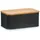 Present 25372 Brotkasten Metall, schwarz,
