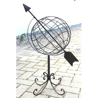 DanDiBo Ambiente DanDiBo Sonnenuhr Garten Metall 101806 Modern Stehend Sonnenuhr aus Schmiedeeisen 72 cm Gartenuhr Gartendeko -