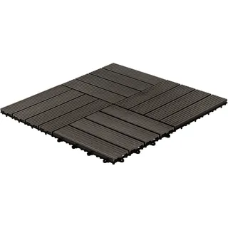 Home Deluxe Klickfliesen WPC Bavaro Anthrazit 30 cm x 30 cm, 9 m2