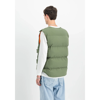 Blouson ALPHA INDUSTRIES "Protector Puffer Vest", Herren, Gr. L, grün (sage, grün), Obermaterial: 100% Nylon, Futter: 100% Polyester, Füllung: 100% Polyester, Jacken Blouson