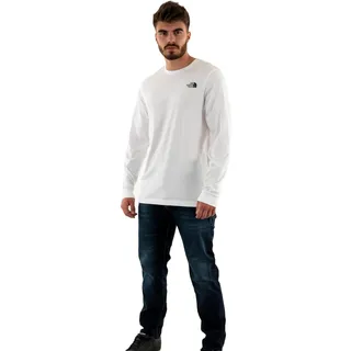 The North Face Easy Logo Langarm-t-shirt - TNF White - M