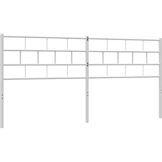 vidaXL Ersatz-Kopfteil Metall Weiß 180 cm - Weiß