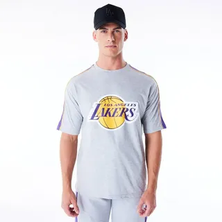 NBA Panel Oversized T-Shirt Oversized Los Angeles Lakers Heather Grey True Purple