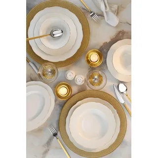 hermia concept Elegant Tafelservice 26-tlg. weiß/gold