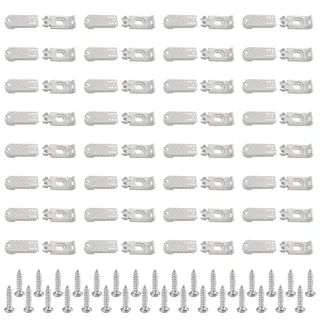 xuefenfei 32Kit 64 Stück Plissee Ersatzteile Set, Plissee Spannschuhe für das alte Cosiflor-System 2001, Klemmträger Zubehör für Verspannte Plissees